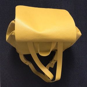 Zara mustard yellow backpack